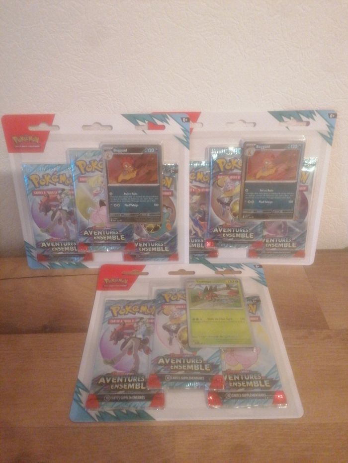 Pokemon aventure ensemble lot x3 tri pack