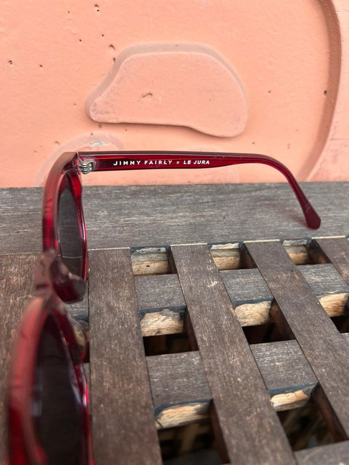 Lunettes de soleil Jimmy Fairly X Le Jura rouge Aristide - photo numéro 4