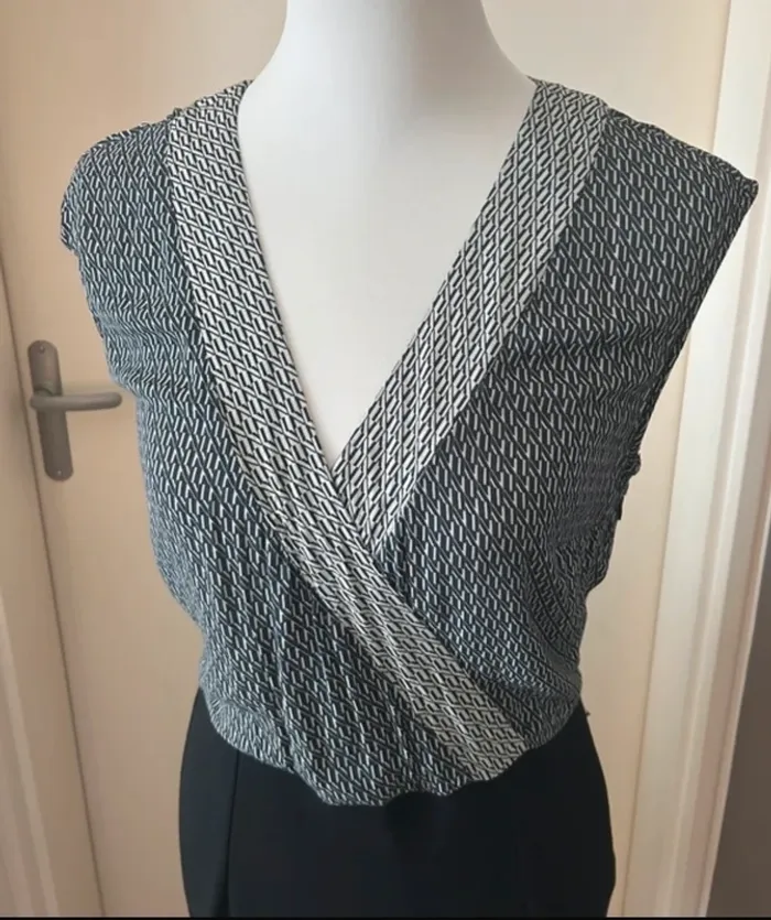 123 robe sans manche imprimée taille 36 - photo numéro 4