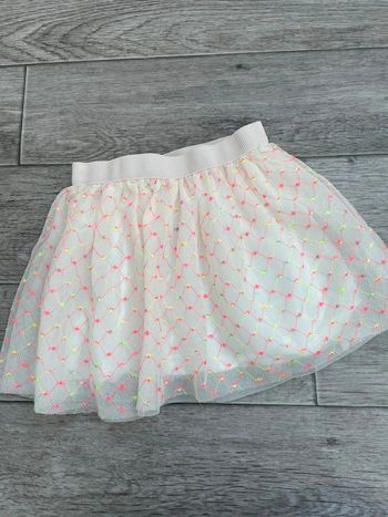 Jupe tulle blanc  detail fluo  Kiabi 3 ans impeccable