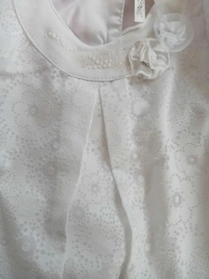 Ensemble blouse pantalon blanc - photo numéro 4