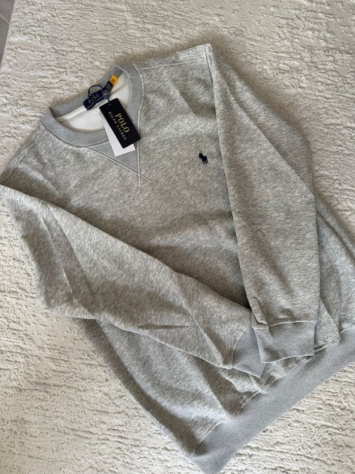 Pull Ralph Lauren gris taille L - photo numéro 2