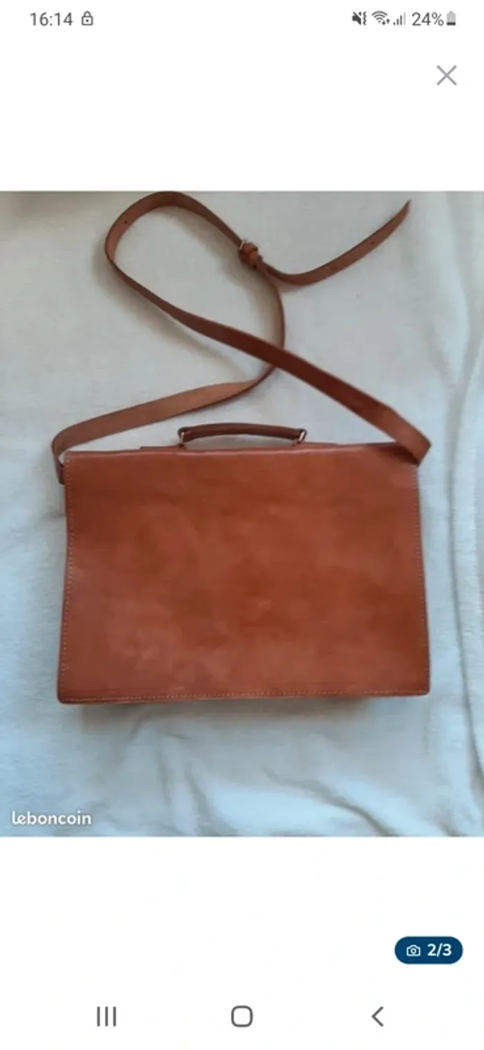 Cartable cuir - photo numéro 2