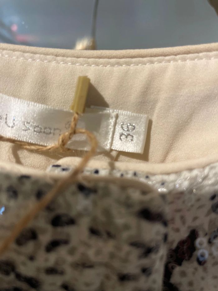 Pantalon imprimé python à sequins See U Soon taille 36 - photo numéro 9