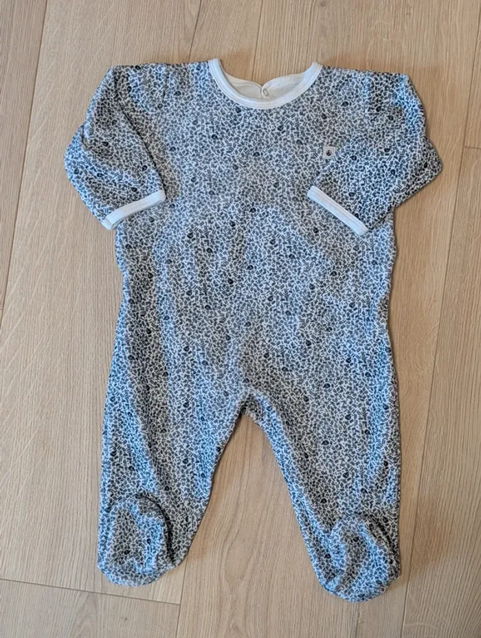 Lot de 3 pyjamas velours Petit bateau - Taille : 6 mois - photo numéro 8