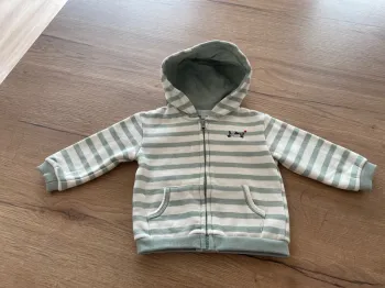 Sweat zip à capuche marque Cadet Rousselle taille 6 mois