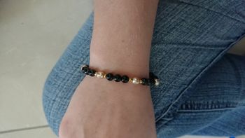 Bracelet noir perle