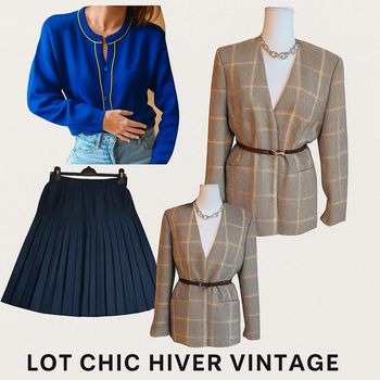 Lot 3 pieces chic hiver vintage