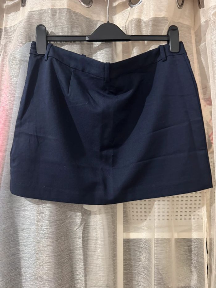 Jupe courte bleu marine taille 42 | H&M
