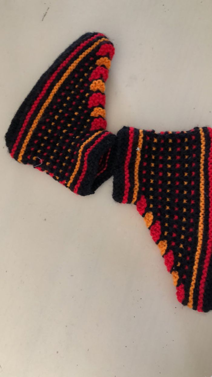 chaussons tricotés à la main - photo numéro 11