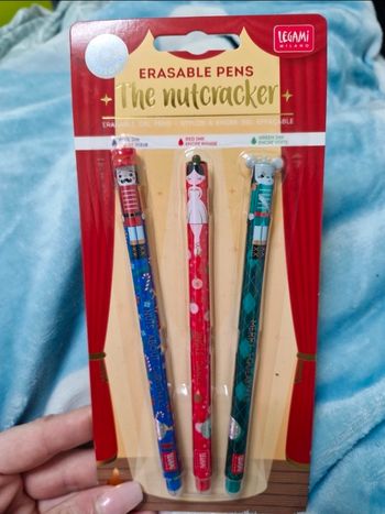 Lot stylos effaçables legami the nutcracker édition limitée Noël 2025