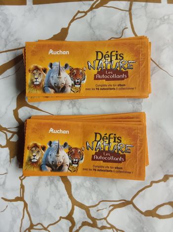 Stickers defis nature auchan