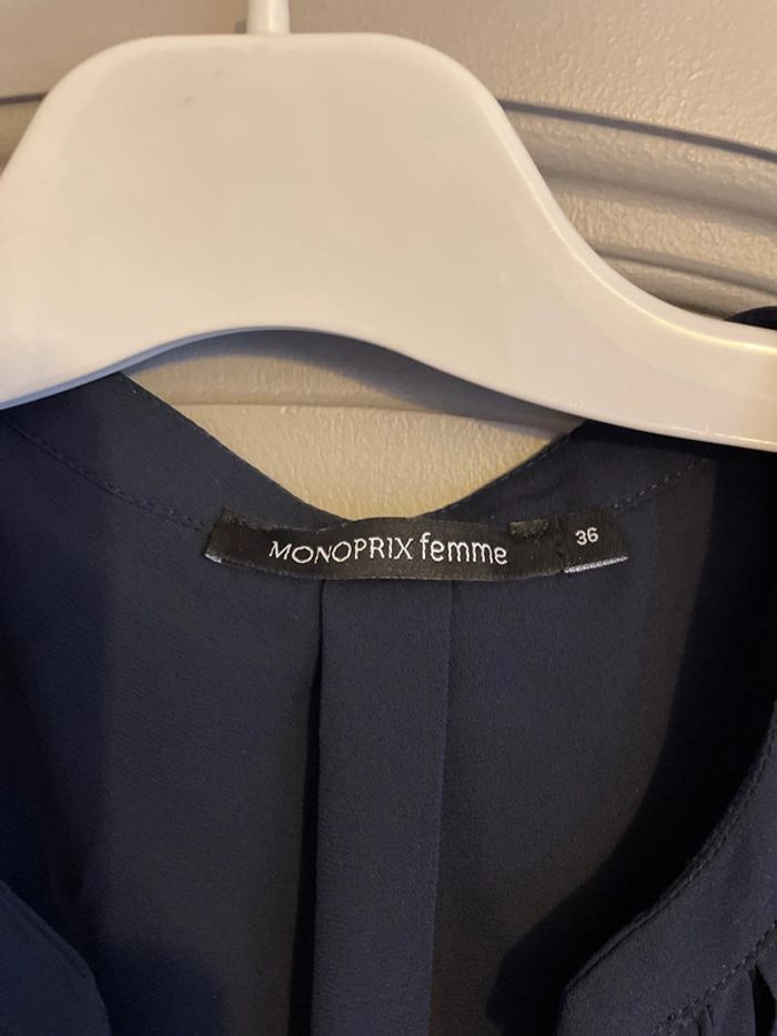 Haut bleu marine Monoprix taille 36 - photo numéro 2