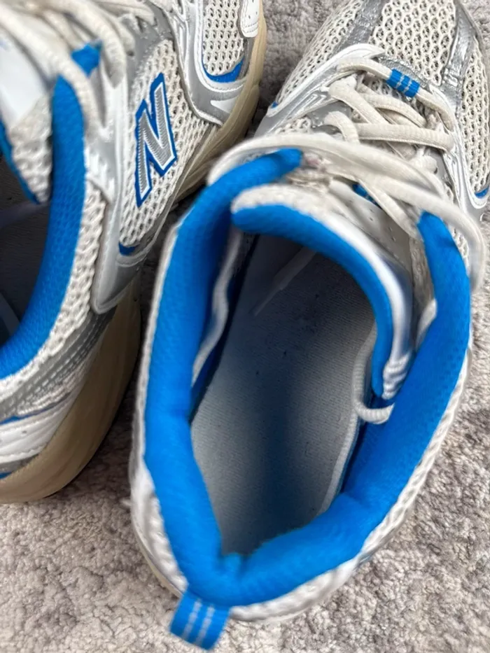 New Balance 530 Running Abzorb - White & Beige & Blue - photo numéro 18