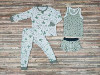 Lot Petit Bateau 4 ans thème désert 🌴 pyjama et débardeur coton