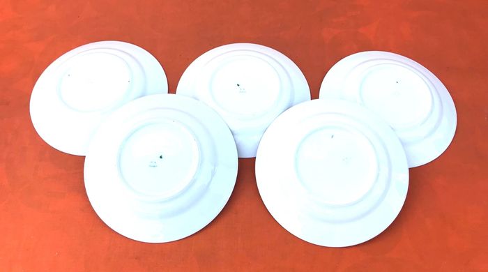 5 assiettes creuses anciennes  Porcelaine P.N France - photo numéro 3