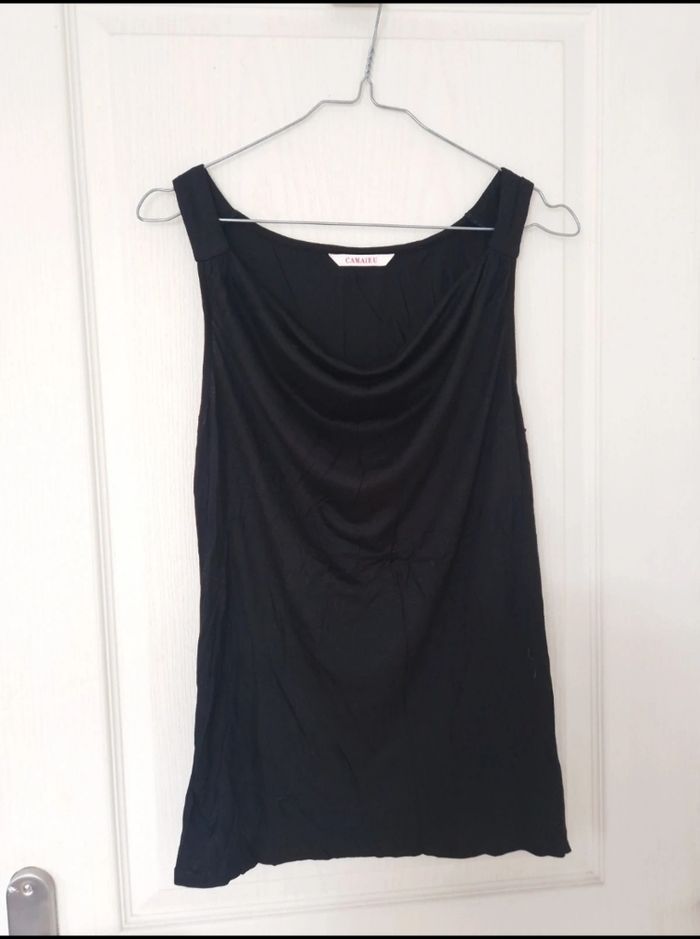 Jolie débardeur noir femme camaïeu taille M/38 - photo numéro 4