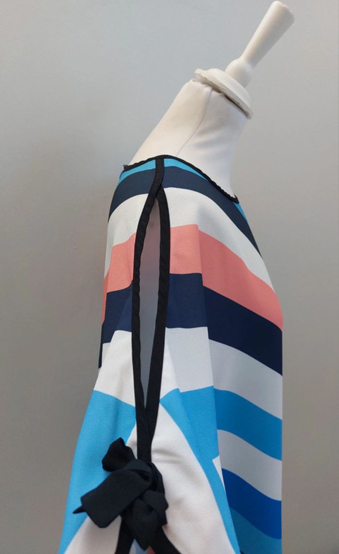 Blouse imprimée manches courtes et ajourées taille 40 - photo numéro 3