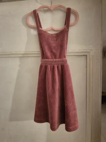 Robe velours à bretelles Vertbaudet