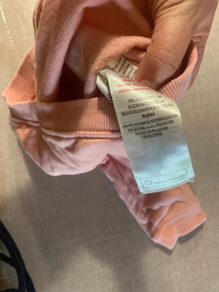 Sweat rose bébé Du Pareil au Même – motif hérisson – 6 mois - photo numéro 5