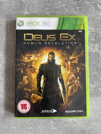 Jeu pour Xbox 360, Deus ex, human revolution en anglais.