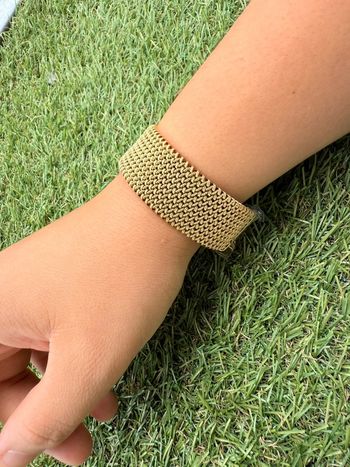 Bracelet en maille doré