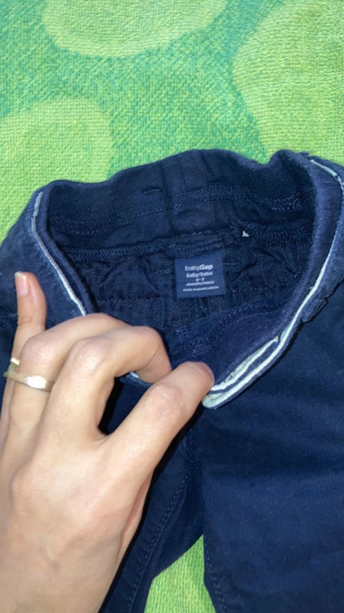 Pantalon bleu marine costume gap naissance / 3 mois - photo numéro 2