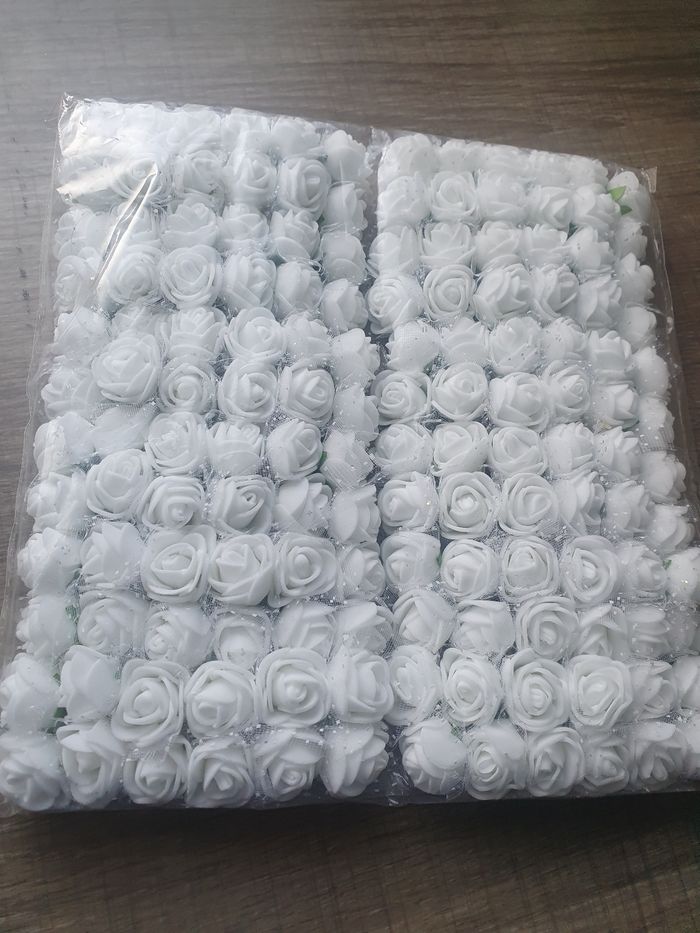 144 roses blanches pour scrapbooking oi activités créatives