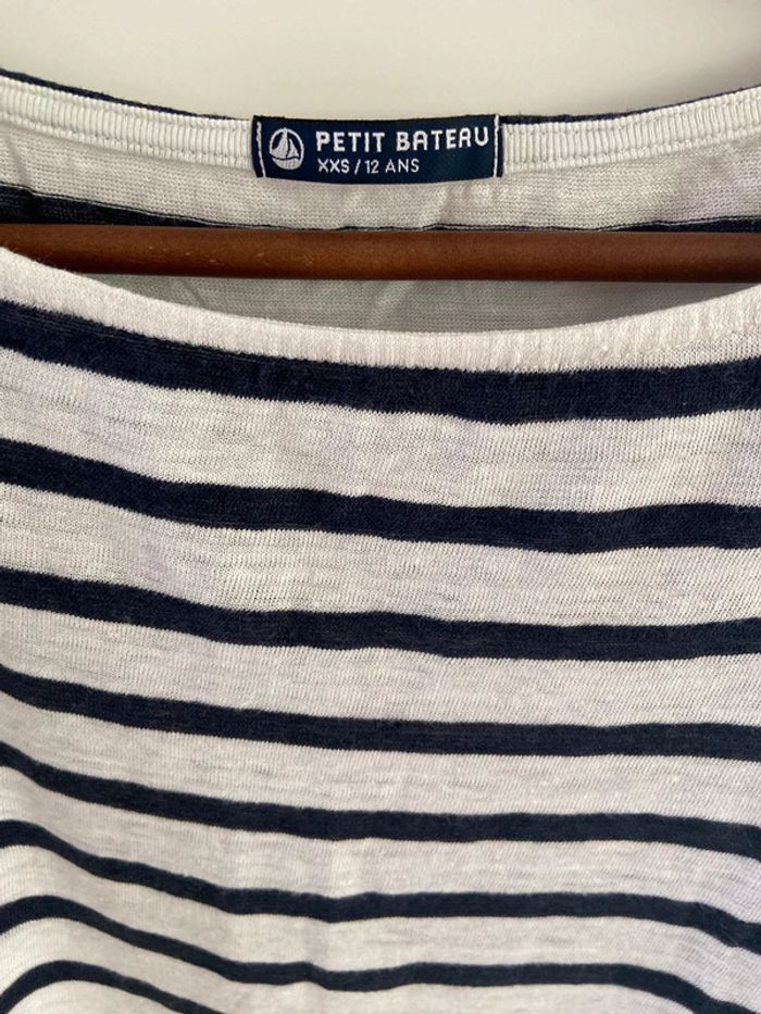 Marinière Petit Bateau en lin Très bon état - photo numéro 3