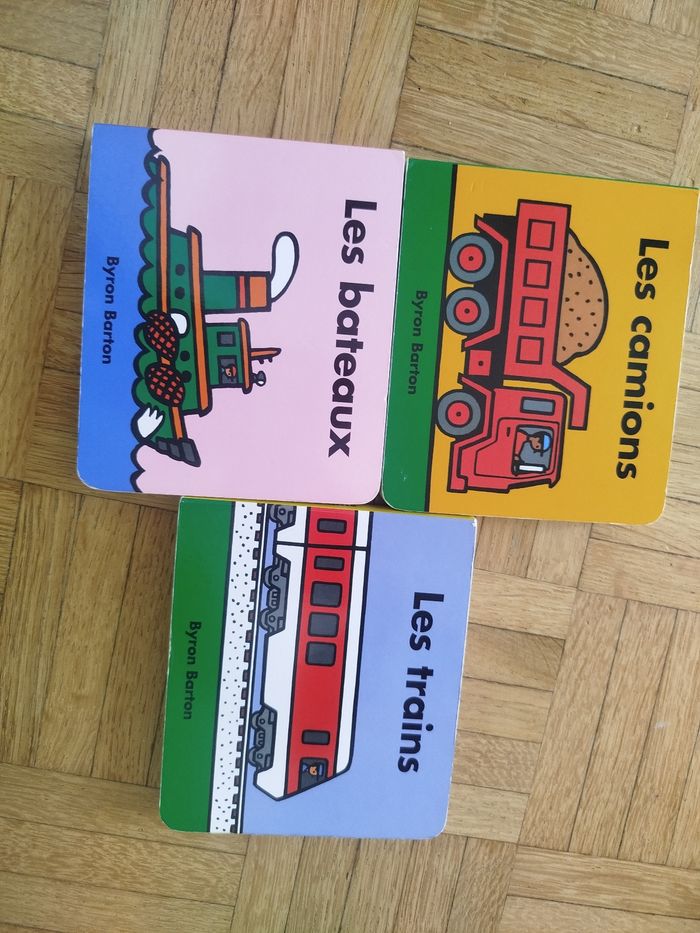 Lot 3 livres les camions / les bateaux/ les trains