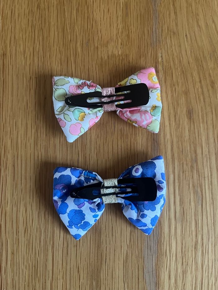 Lot. 2 barrettes en liberty - photo numéro 2