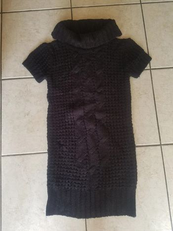 Robe pull en laine à torsades 10 ans