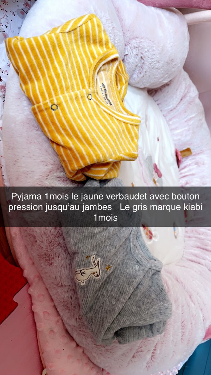 Lot pyjama body 1mois