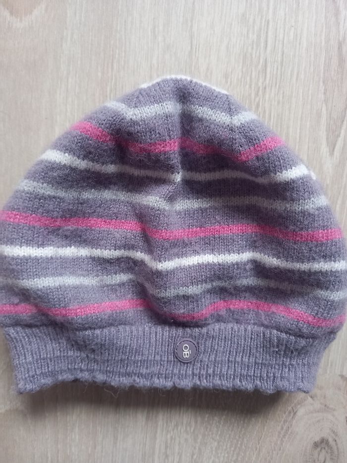 Ensemble bonnet et écharpe violet Okaïdi 6M - photo numéro 2
