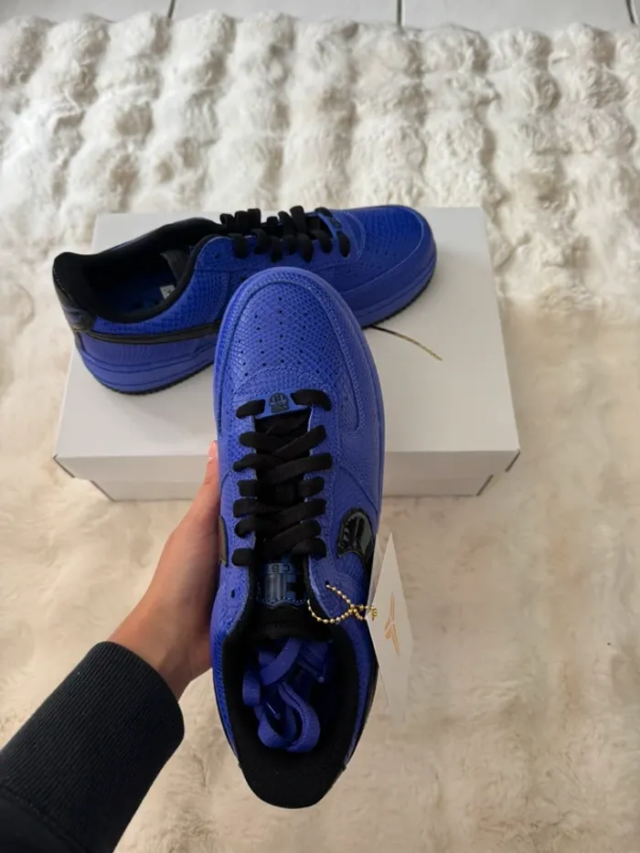 Chaussures Nike Air Force 1 Low Protro Kobe Bryant x FC Barcelona Persian Violet - photo numéro 7