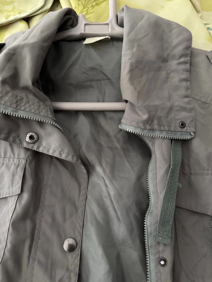 Veste kaki imitation militaire grande taille - photo numéro 8