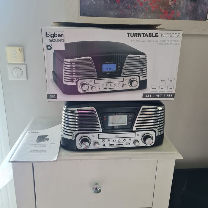 Tourne disque encodeur bigben