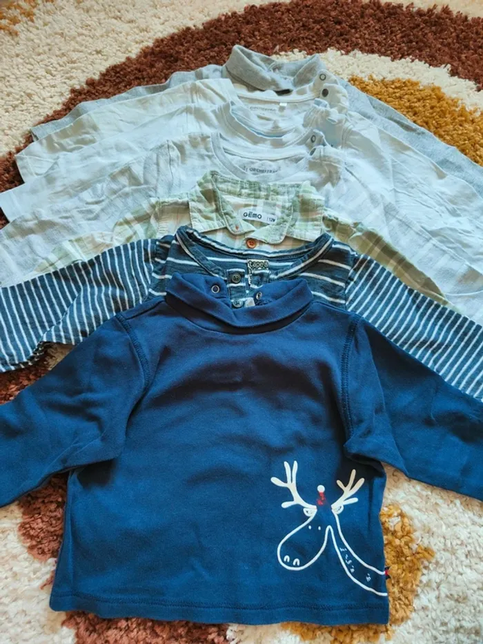 Lot 7 tee-shirts manches longues