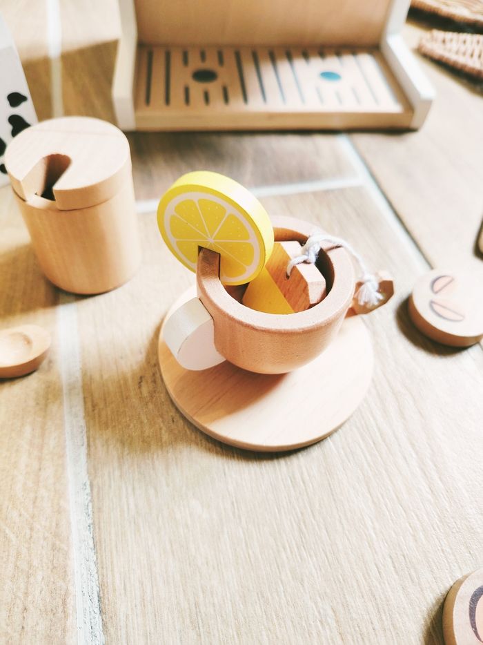 🍵Dinette machine à café et thé et accessoires en bois marque Vertbaudet - photo numéro 6