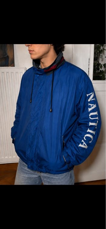 Veste Nautica Vintage 90s Réversible Oversize L Streetwear