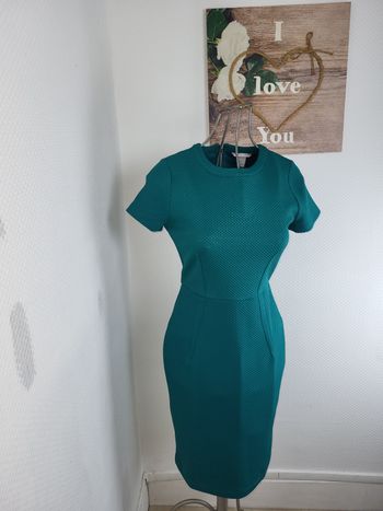 Robe courte verte-H&M-taille36