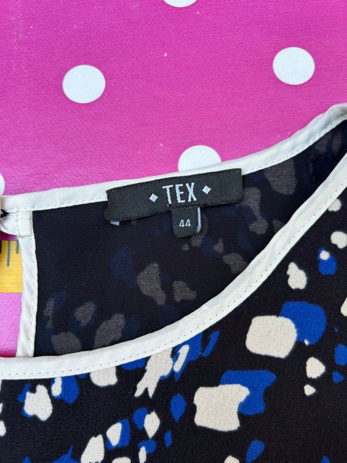 Débardeur haut sans manche noir et bleu - tex taille 44 - photo numéro 6