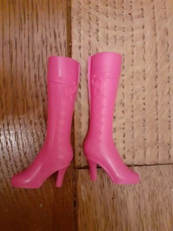 🎀 bottes rose poupée mannequin