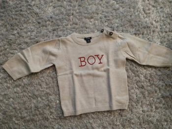 Pull 12 mois "Boy" Kiabi