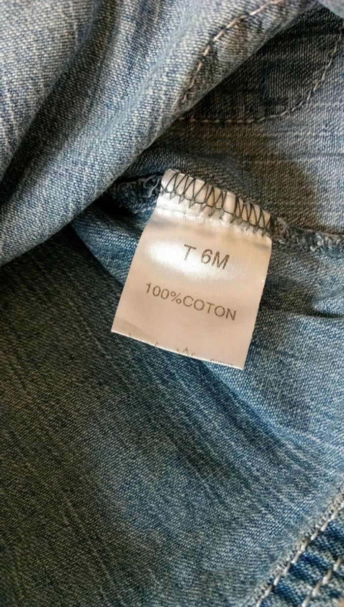 Robe en jean bleu 6 mois - photo numéro 4