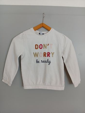 Sweat crème 8ans Okaïdi 