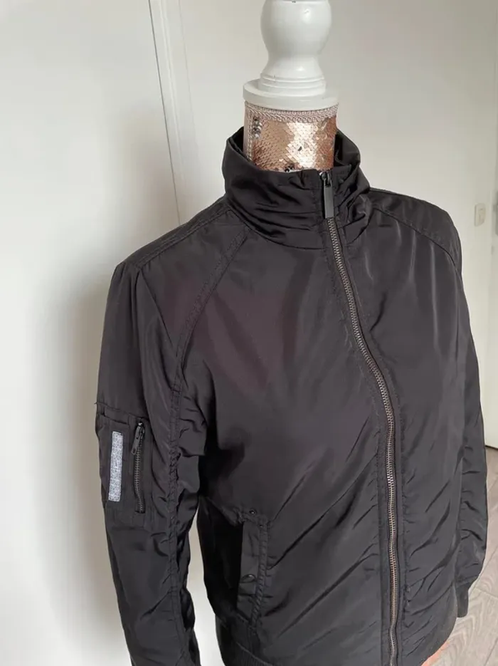 Veste Blouson noir Bonobo taille S - photo numéro 2