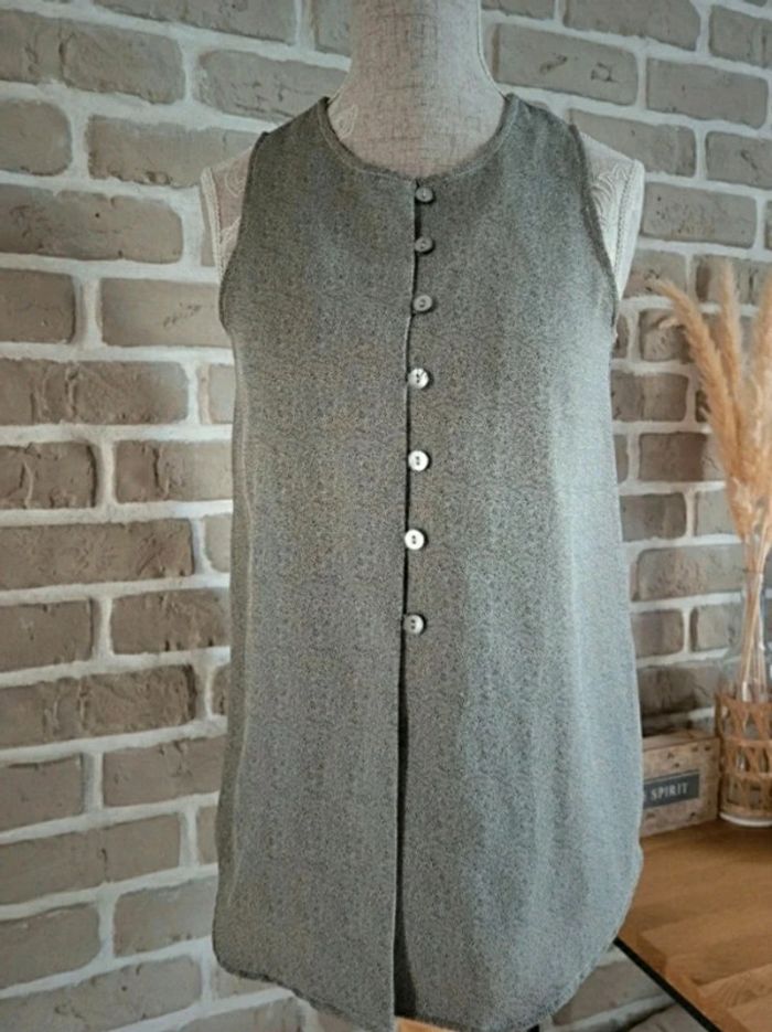 Blouse sans manche kaki La Redoute