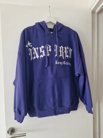 Gilet zippé fille à capuche fille mauve Taille M Jennyfer