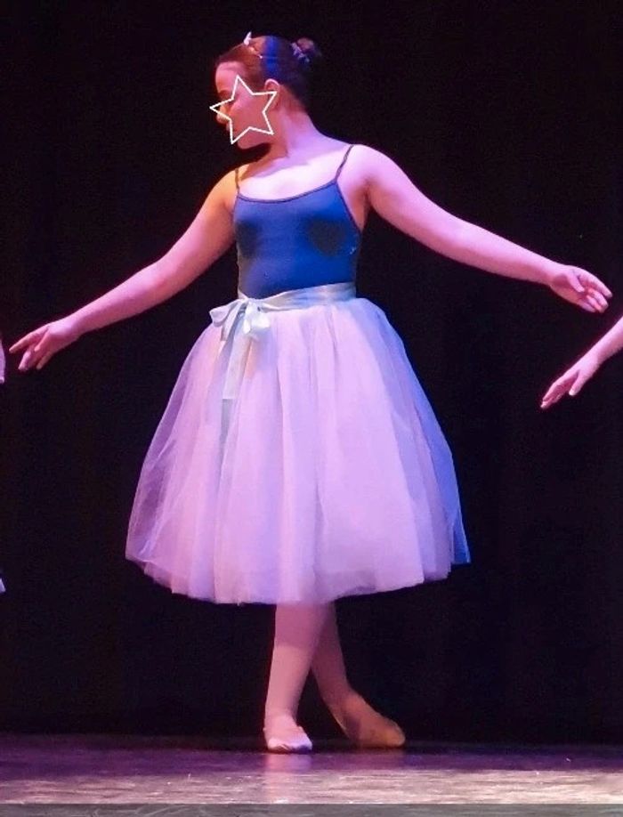 Justaucorps brassière+ tutu long vert d'eau - photo numéro 13